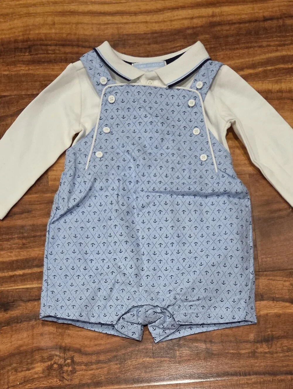 Janie and Jack NWT 3-6 Months Bodysuit, Anchor Shortalls, Cardigan And Socks (2)